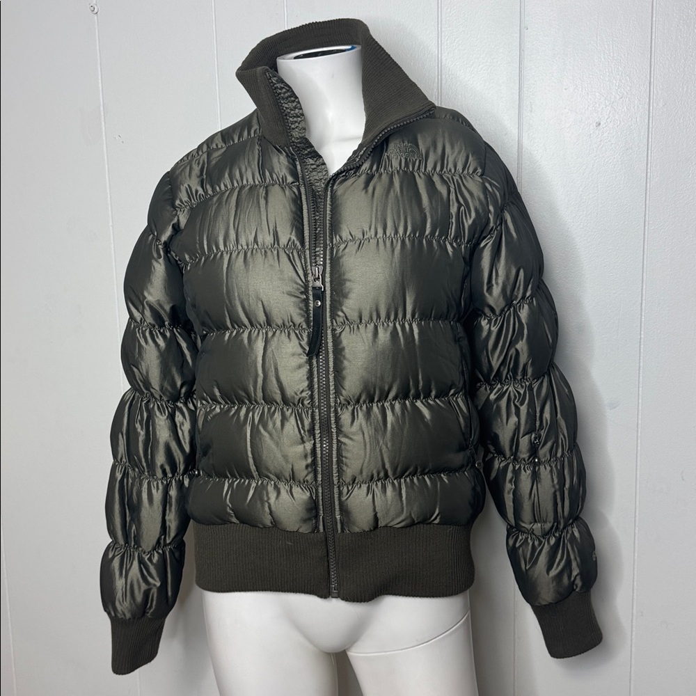 The north face 600 puffer shimmery green women’s S